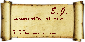 Sebestyén Jácint névjegykártya
